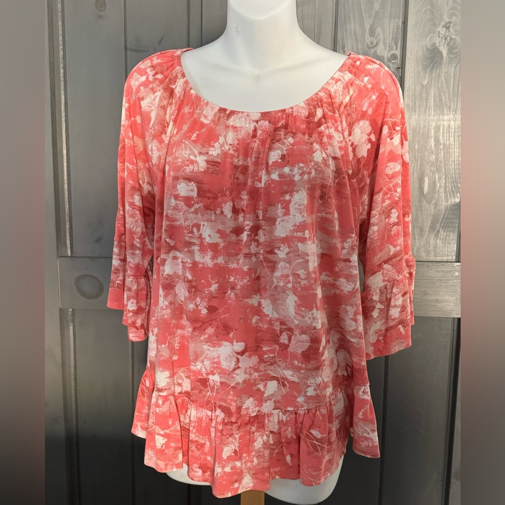 ❤️ Printed On/Off-The-Shoulder Knit Top, Created for Macy's new W/O tags